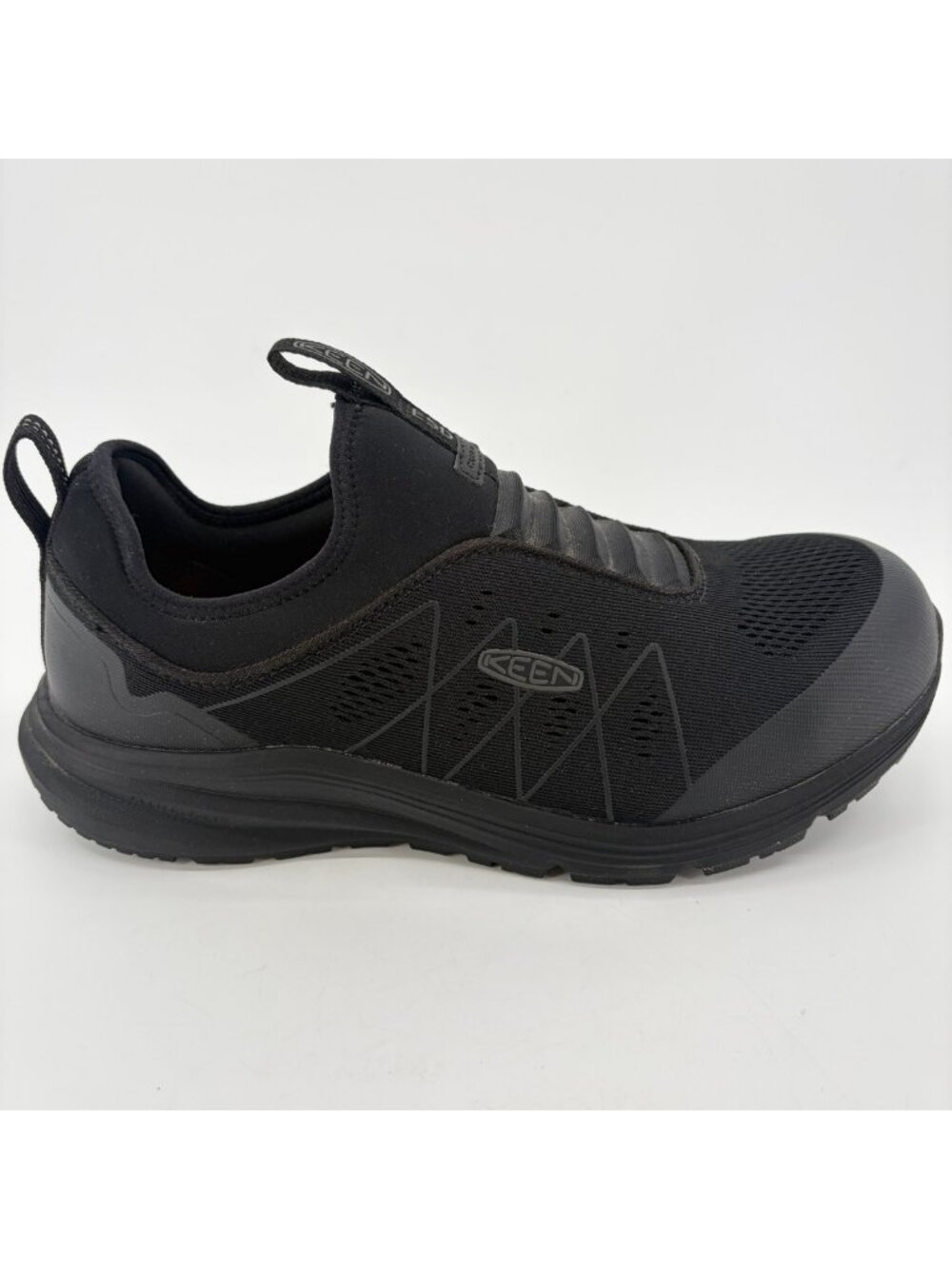 Keen Vista Energy Shift ESD Mens Size 10EE Black Slip On Carbon Toe Work Shoes